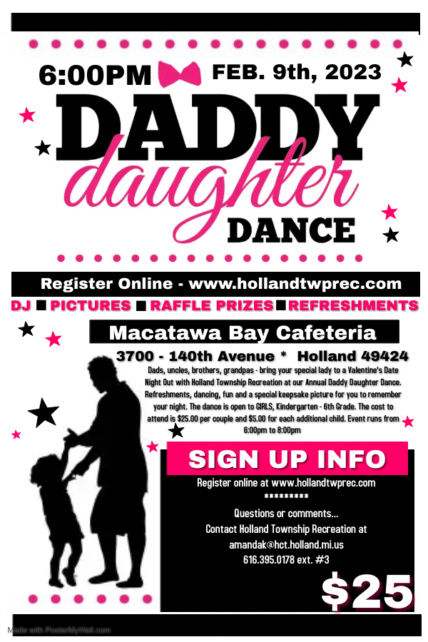 2023 Daddy Daughter Dance Flyer